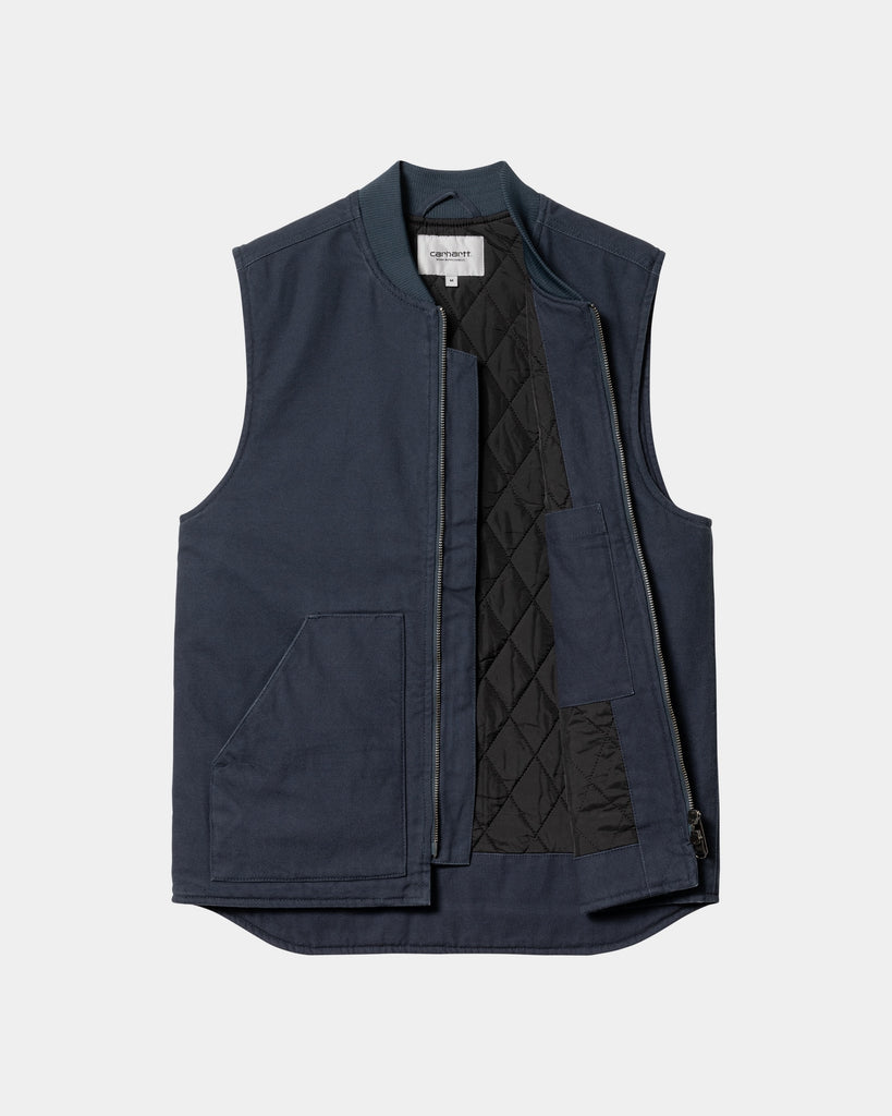 Carhartt WIP Vest (Winter) | Blue (heavy stone wash) – Page Vest