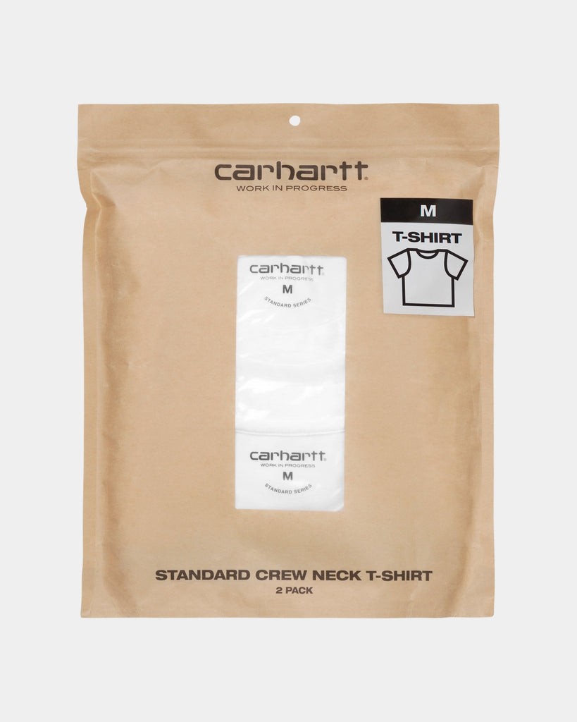 Carhartt WIP Standard Crew Neck T-Shirt | White + White – Page Standard  Crew Neck T-Shirt (2 Pack) – Carhartt WIP USA