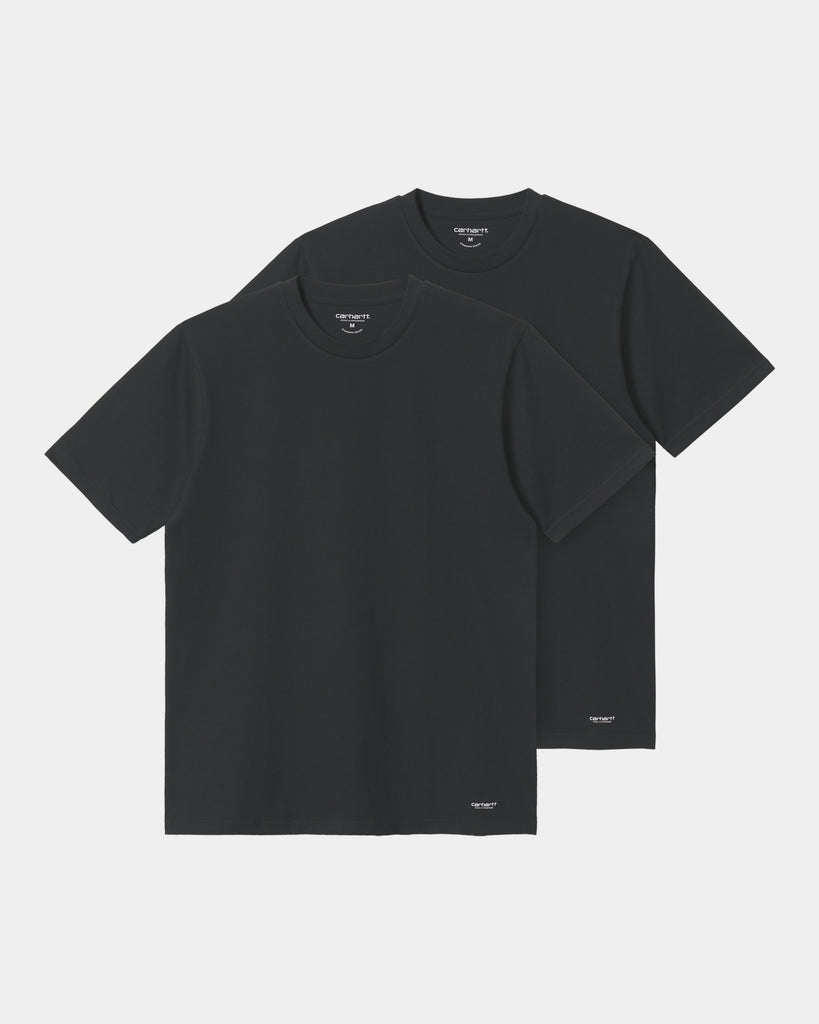 Standard Crew Neck T-Shirt (2 Pack) | Black + Black