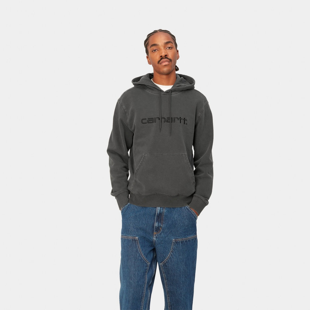 Carhartt WIP Hooded Duster Sweatshirt  Black (garment dyed) – Page Hooded  Duster Sweatshirt – Carhartt WIP USA