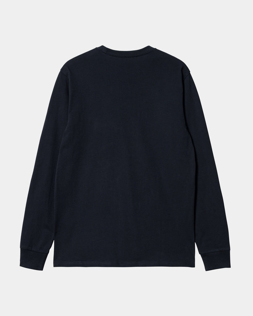 Carhartt WIP Pocket Long Sleeve – Page T-Shirt – Long Sleeve WIP Pocket Dark Navy T-Shirt USA Carhartt 