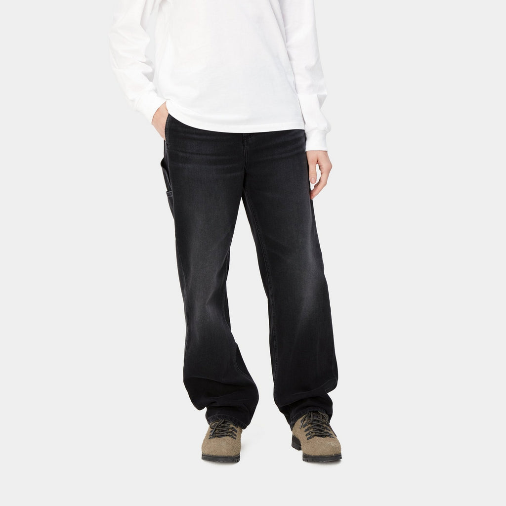 Carhartt WIP Women's Pierce Pant Straight - Denim  Black (dark used wash)  – Page Pierce Pant Straight - Denim – Carhartt WIP USA