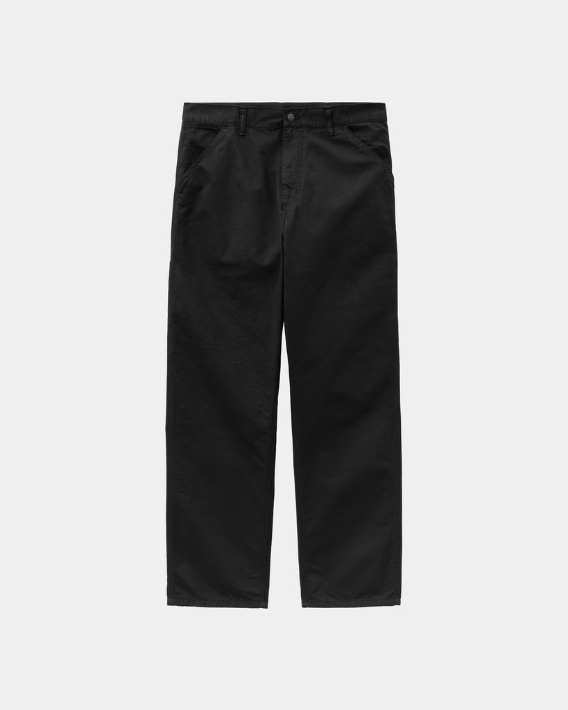 Carhartt WIP Single Knee Pant - Drill | Black (garment dyed 