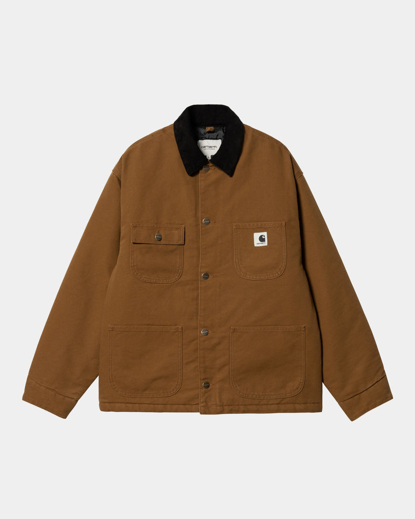 Women's OG Michigan Chore Coat (Winter) | Deep Hamilton Brown / Black