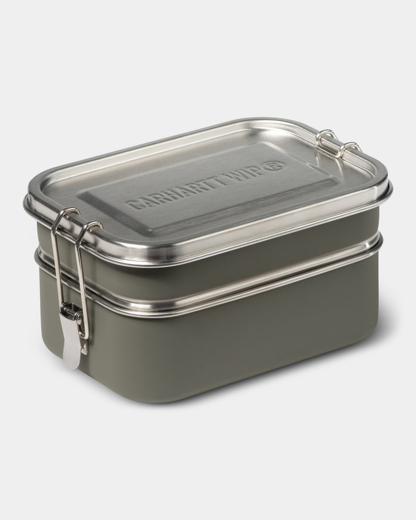 Steel Gray Stainless Steel Lunch Box