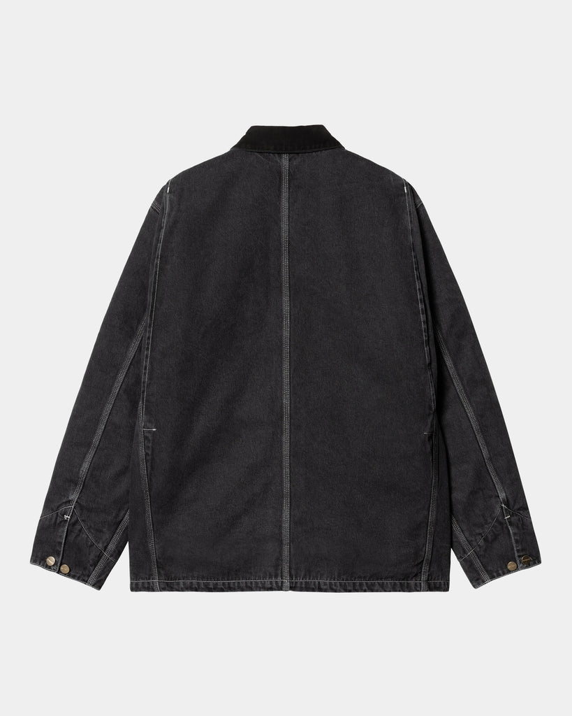 Carhartt WIP OG Chore Coat (Winter) - Denim | Black (stone washed