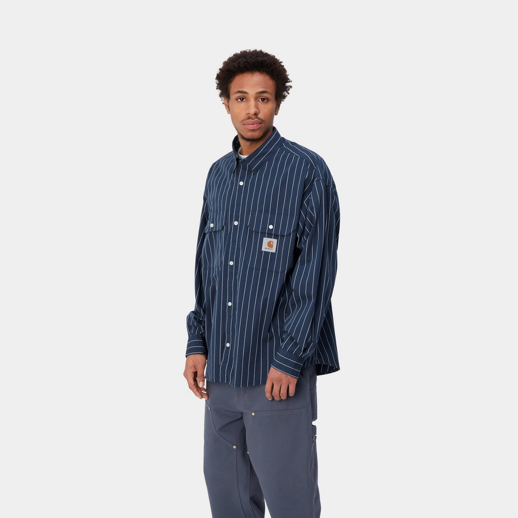 Orlean Stripe Shirt | Blue / White