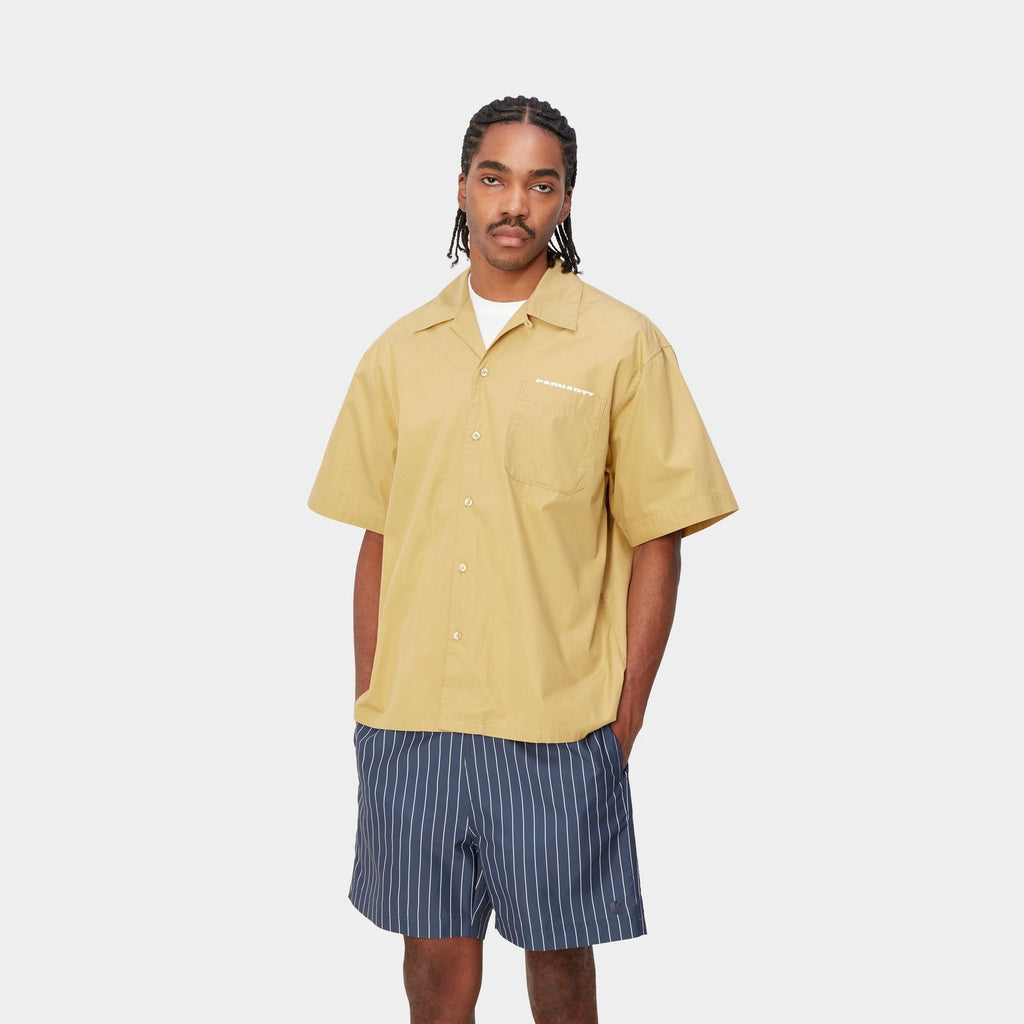 Carhartt WIP Short Sleeve Link Script Shirt | Bourbon – Page Link 