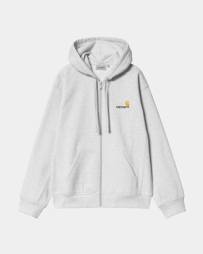 Carhartt WIP Hooded American Script Jacket | Ash Heather – Page 