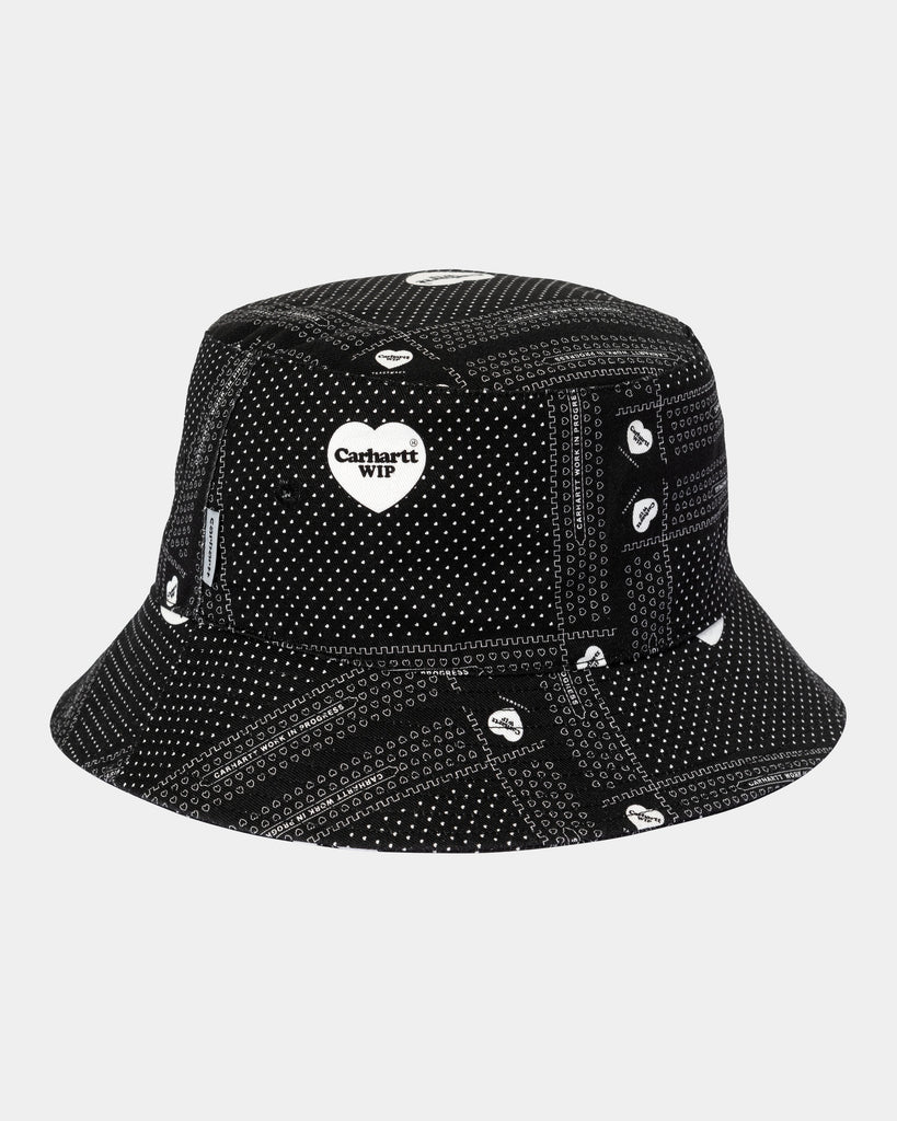 Carhartt WIP Graphic Bucket Hat | Black Heart Bandana Print