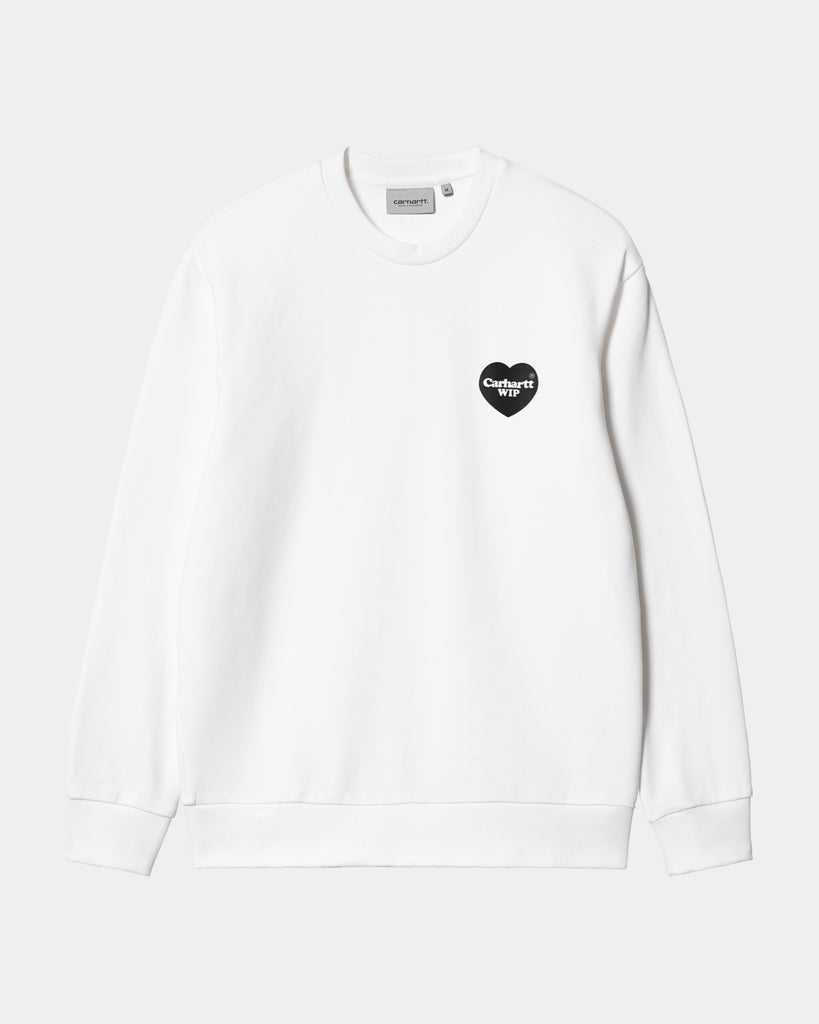 White carhartt online sweatshirt