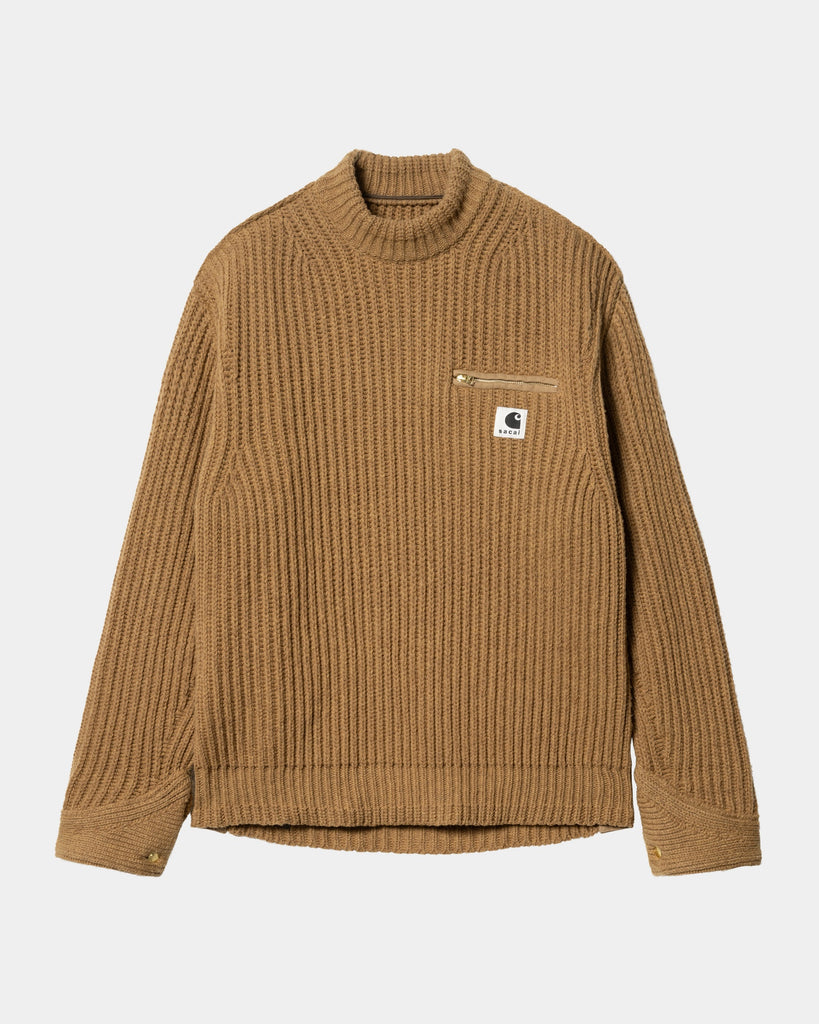 sacai x Carhartt WIP Knit Pullover Detroit | Beige – Page sacai x