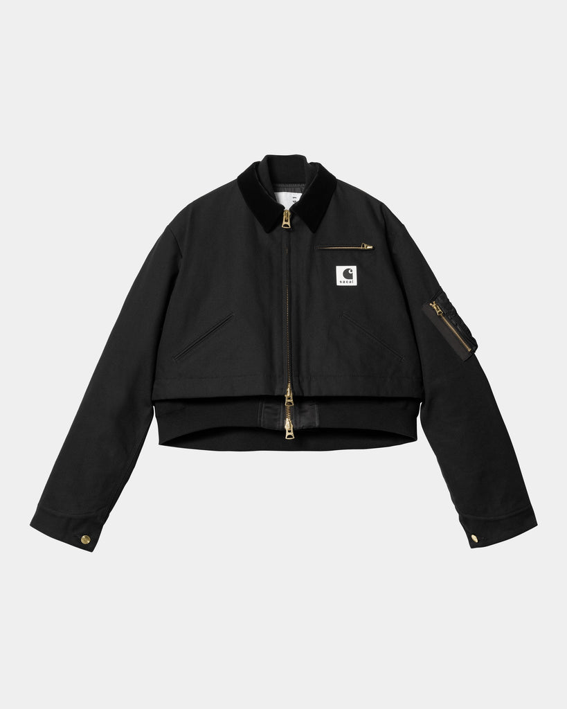 sacai x Carhartt WIP Women's Canvas x MA-1 Jacket Detroit | Black