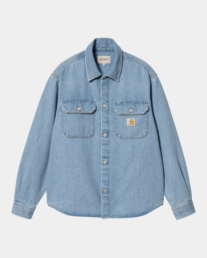 Carhartt WIP Harvey Shirt Jacket | Blue (stone bleached) – Page 