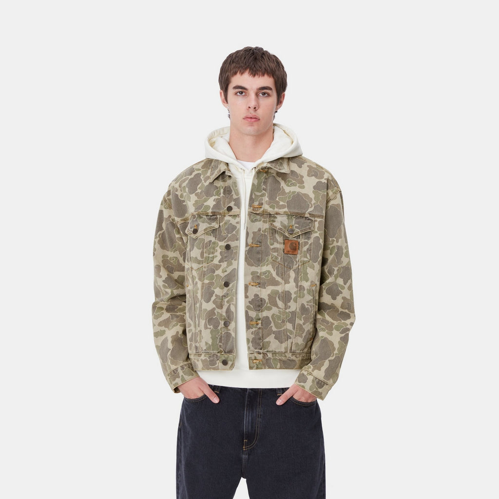 Carhartt WIP Duck Camo Helston Jacket Black bleached Page Duck Camo Helston Jacket