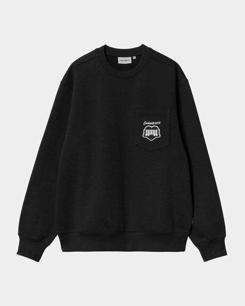 Carhartt WIP Heart Train Pocket Sweatshirt | Black – Page Heart Train  Pocket Sweatshirt