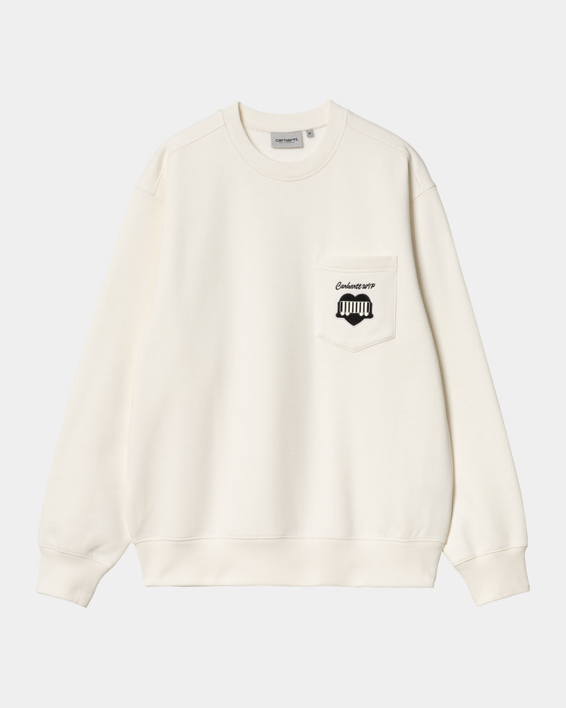 Свитшот Carhartt WIP Heart Train Pocket | Wax / Ore – Page Heart Train Pocket Sweatshirt