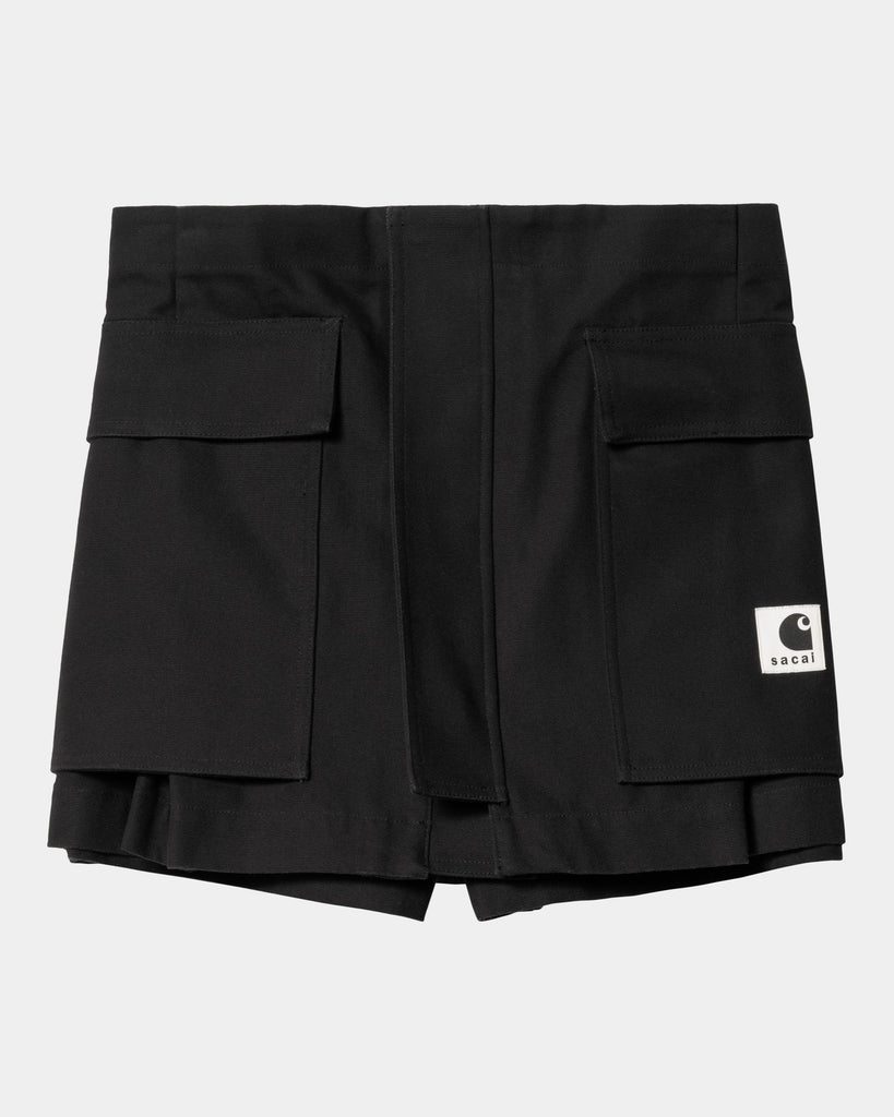 sacai x Carhartt WIP Women's Duck Shorts | Black – Page sacai x Carhartt WIP  Women's Duck Shorts