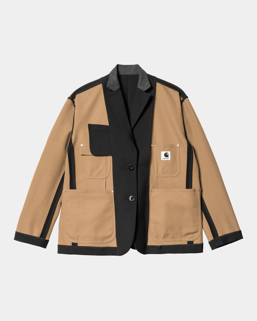 sacai x Carhartt WIP Suiting Bonding Jacket | Black