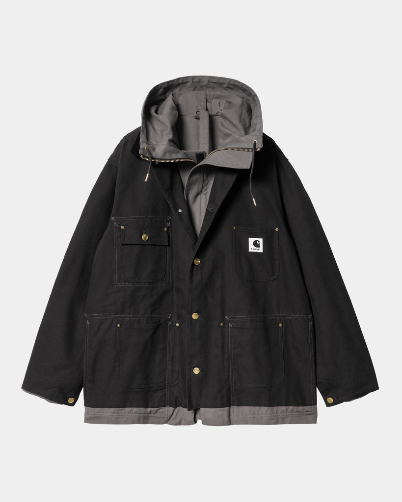 sacai x Carhartt WIP Reversible Duck Coat | Black – Page sacai x 