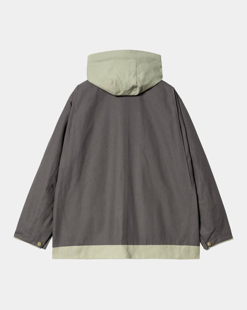 sacai x Carhartt WIP Reversible Duck Coat | Grey / Light Green 