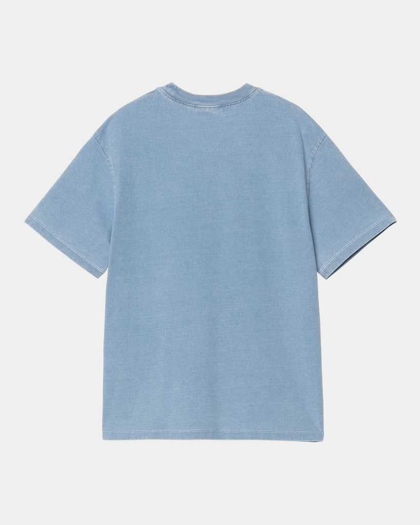 ★ILLIGO★ Starling Overfit T-Shirt White Blue Big Circle T-Shirt in Blue Gradient – Blue Owl Workshop