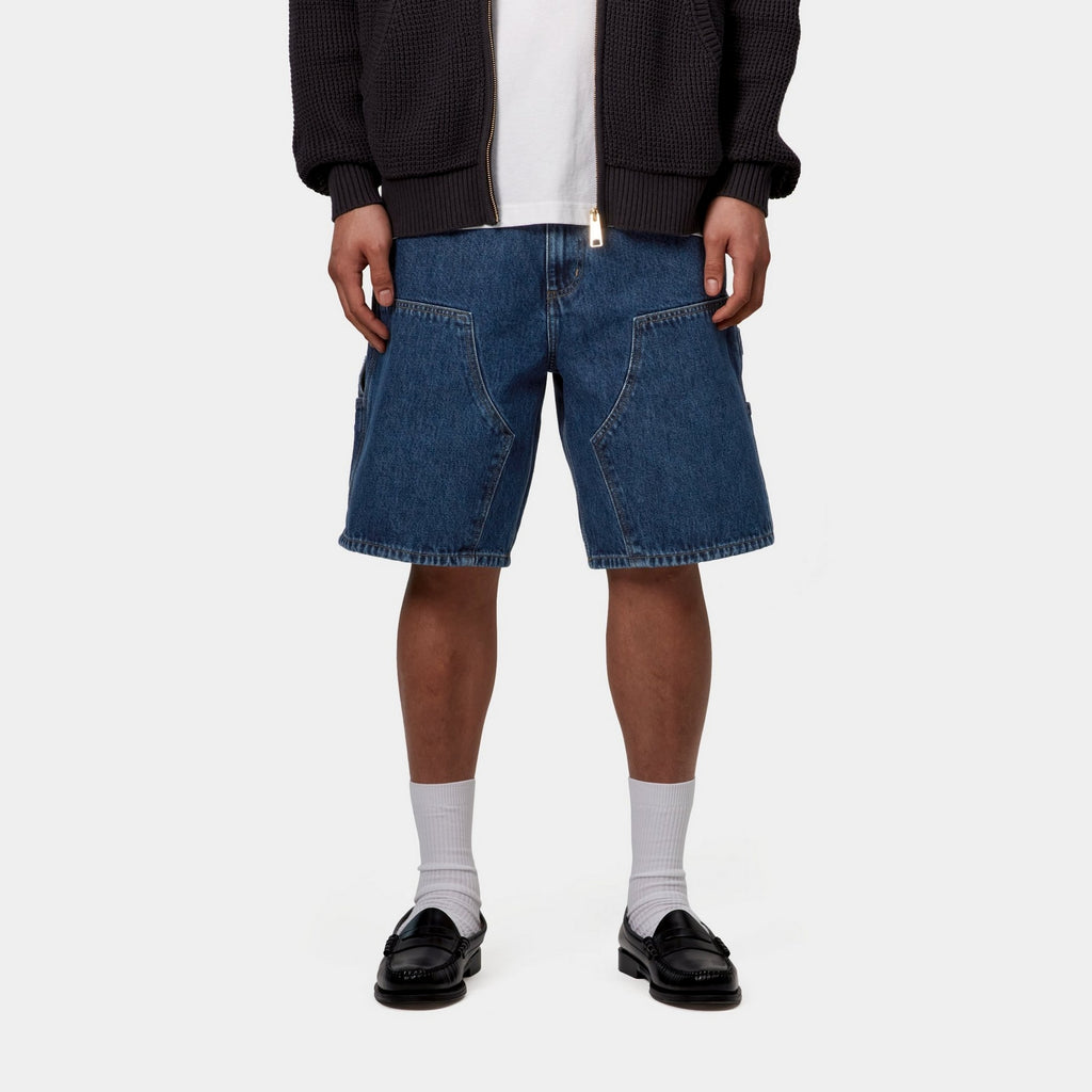 Carhartt WIP Double Knee Short | Blue (stone washed) – Page