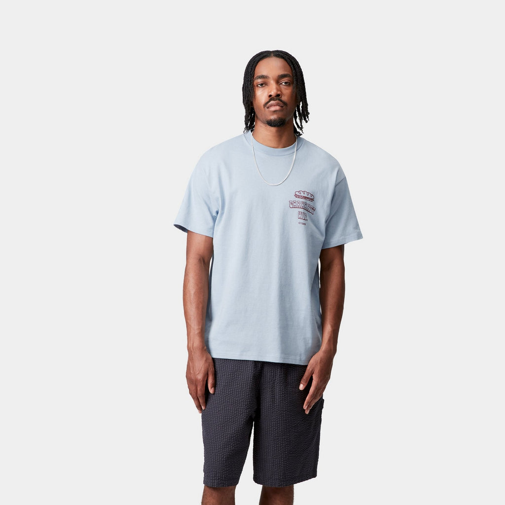 【関税&送料込】Carhartt Wip S S Sandwich T-Shirt Blue Fog Carhartt WIP Sandwich T-Shirt | Blue Fog – Page Sandwich T-Shirt