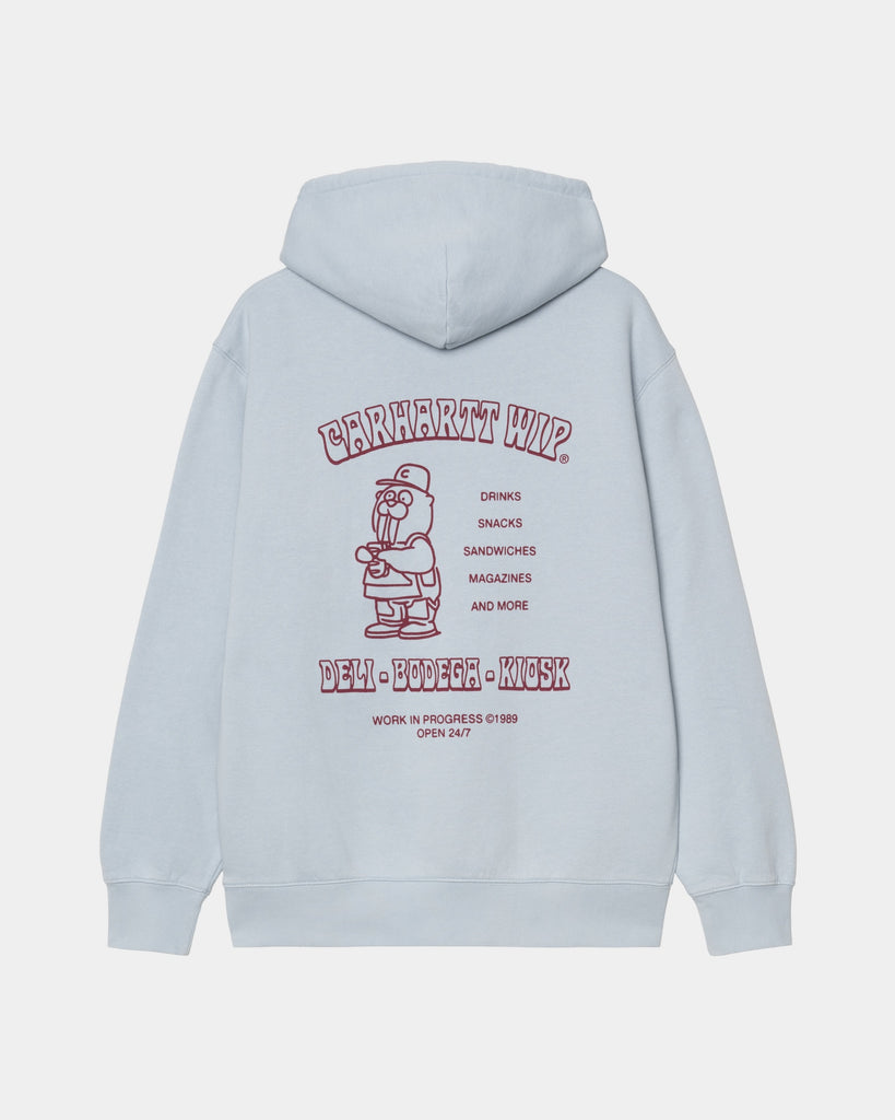 [CARHARTTWIP] HOODED SANDWICH SWEATSHIRT ★大人気★ Carhartt WIP Hooded Sandwich Sweatshirt | Blue Fog / Red