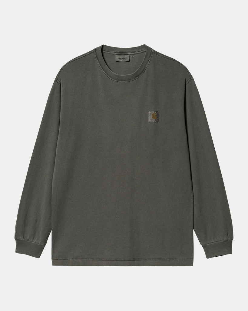 Carhartt WIP Nelson Long Sleeve T-Shirt | Black (garment dyed