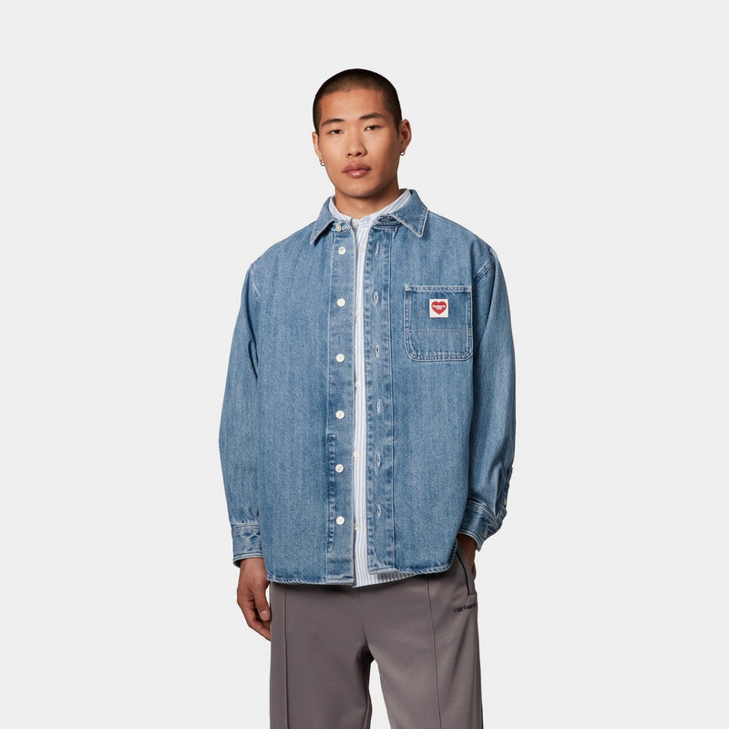 Carhartt WIP Nash Shirt | Blue (stone washed) – Page Nash Shirt