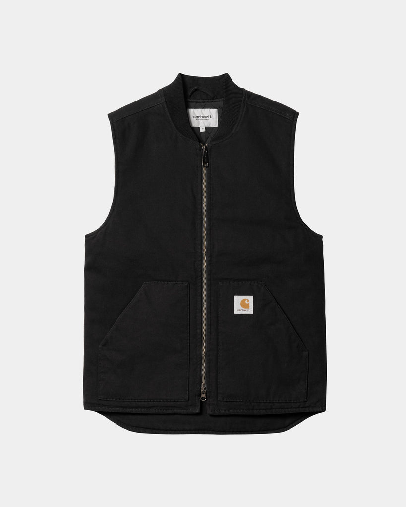 Carhartt WIP Vest (Winter) | Black (heavy stone wash) – Page Vest ...