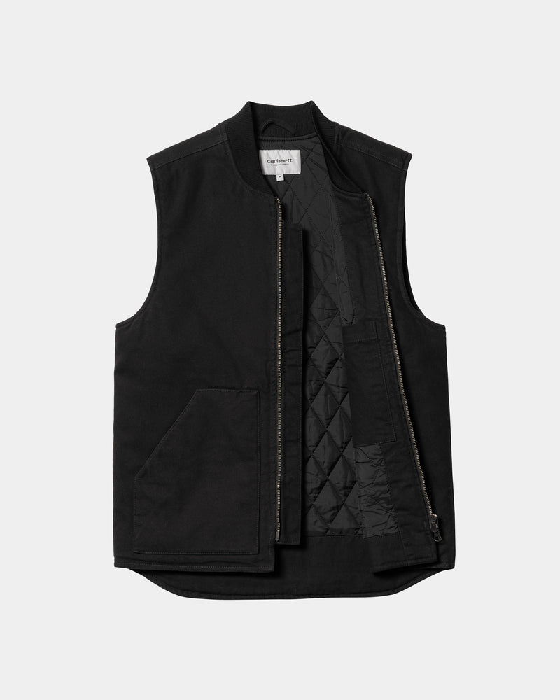 Carhartt WIP Vest (Winter)  Black (heavy stone wash) – Page Vest (Winter)  – Carhartt WIP USA