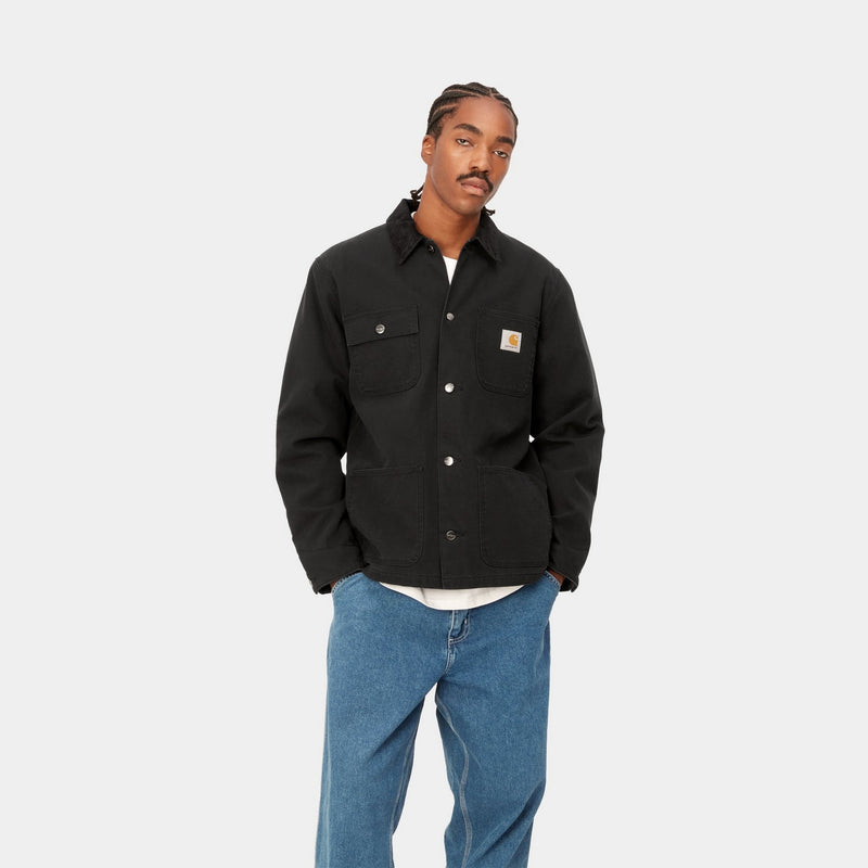 Carhartt WIP Michigan Chore Coat (Winter) | Black (heavy stone