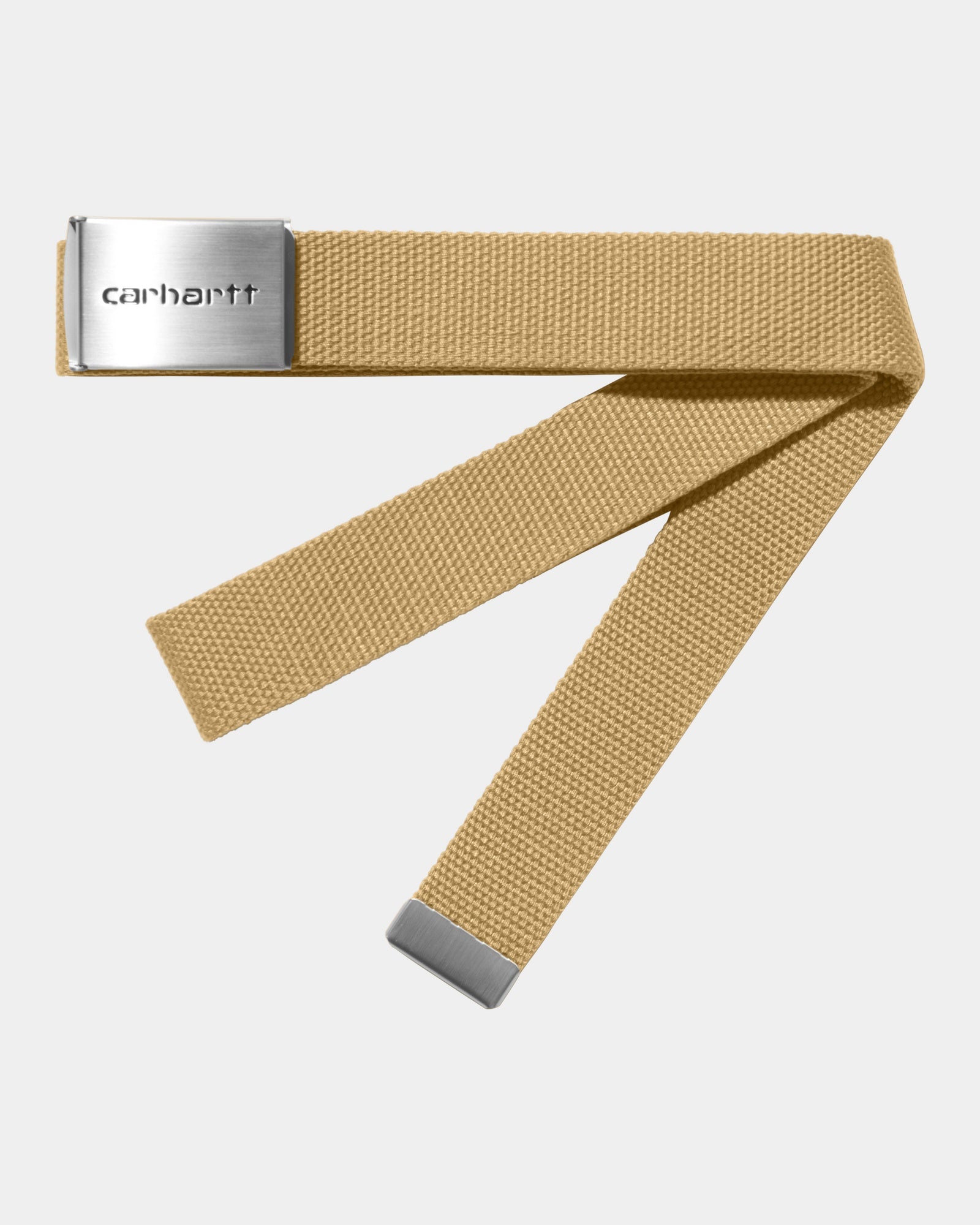 칼하트WIP Carhartt Clip Belt Chrome,Bourbon