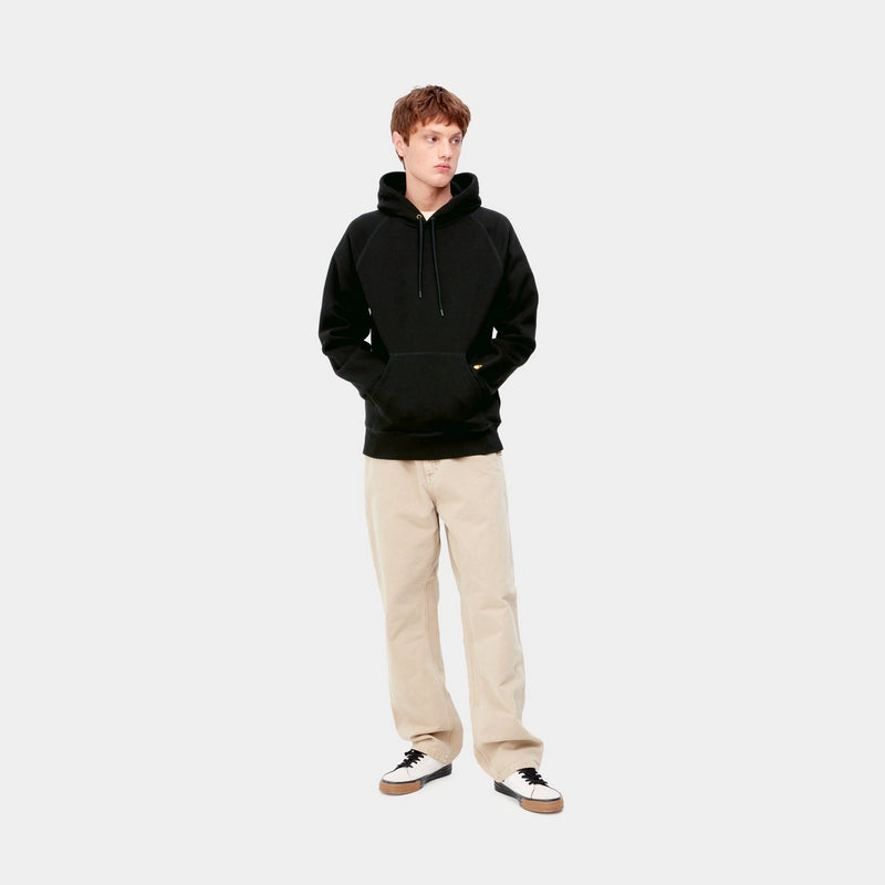 Carhartt WIP Hooded Chase Sweatshirt | Black – Page Hooded Chase
