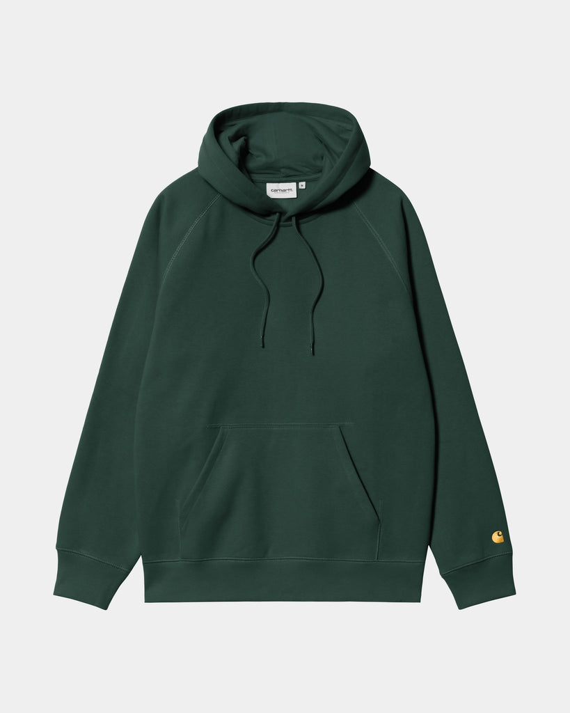 Carhartt WIP Hooded Chase Sweatshirt | Discovery Green – Page Hooded ...