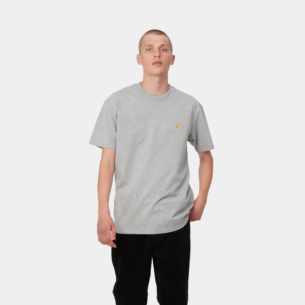 Carhartt WIP Chase T-Shirt | Grey Heather – Page Chase T-Shirt