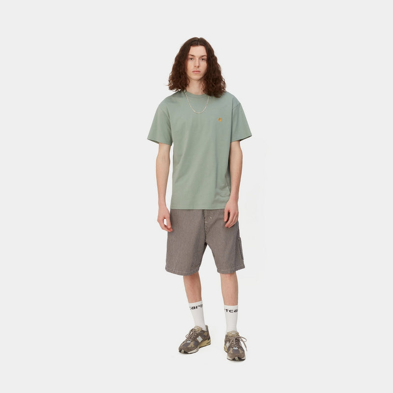 Carhartt WIP cotton T-shirt Chase gray color buy on PRM