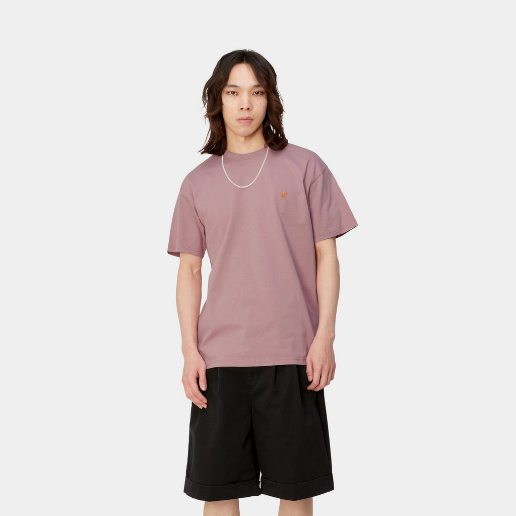 Carhartt WIP Chase T-Shirt | Glassy Pink – Page Chase T-Shirt ...
