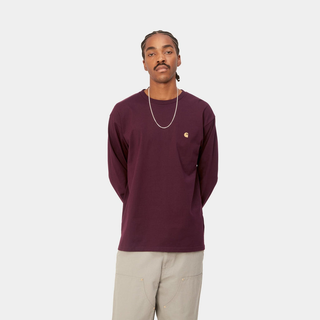 Carhartt WIP Chase Long Sleeve T-Shirt | Amarone – Page Chase Long ...