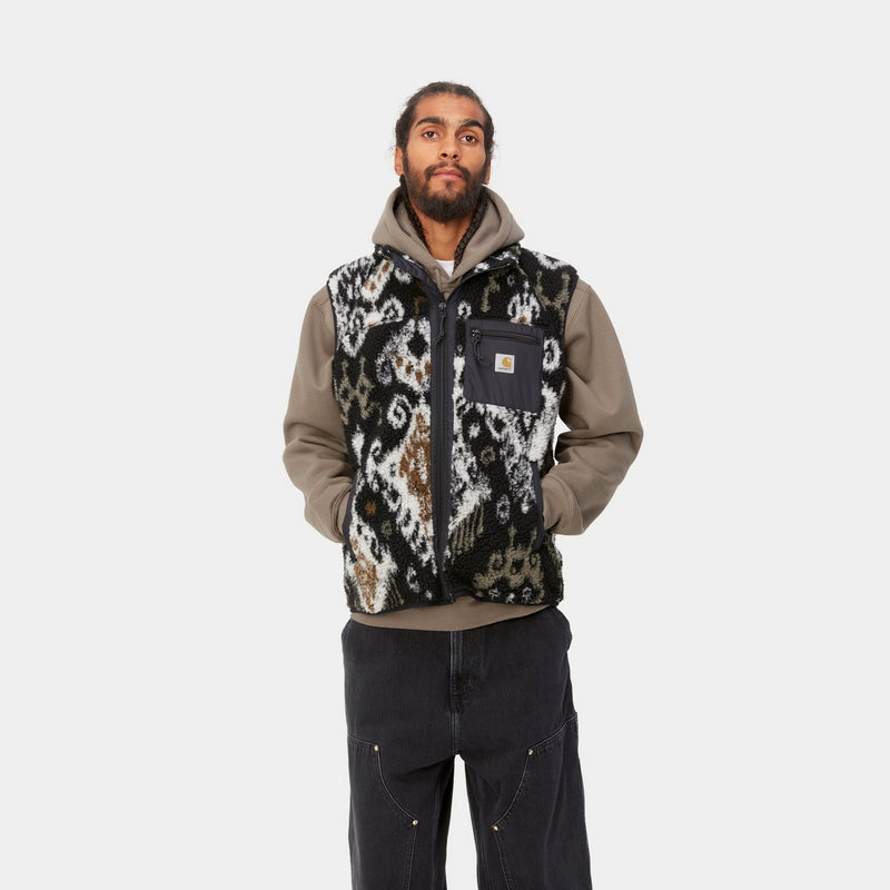 Carhartt WIP Prentis Vest Liner | Black / Black Baru Jacquard