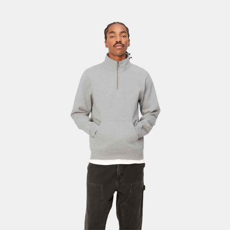 Carhartt WIP Chase Neck Zip Sweatshirt | Grey Heather – Page Chase