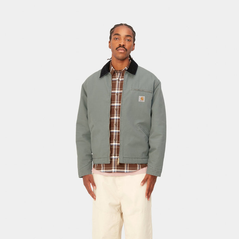 Carhartt WIP OG Detroit Jacket (Winter) | Smoke Green (aged canvas