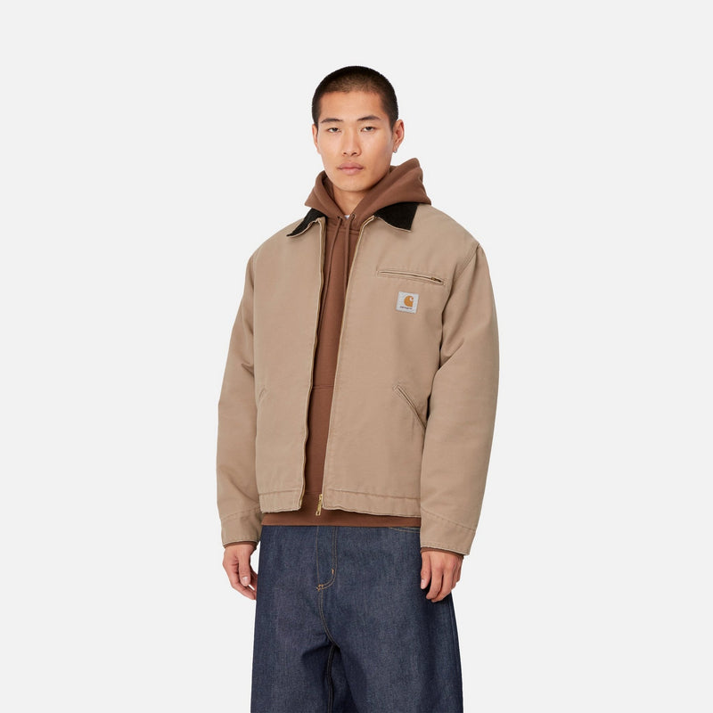 Carhartt WIP OG Detroit Jacket Winter Peanut Black aged canvas Page OG Detroit Jacket Winter