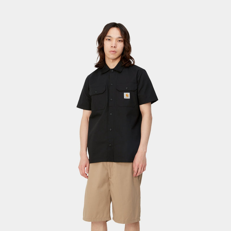 Carhartt WIP Master Short Sleeve Shirt | Black – Page Master Short