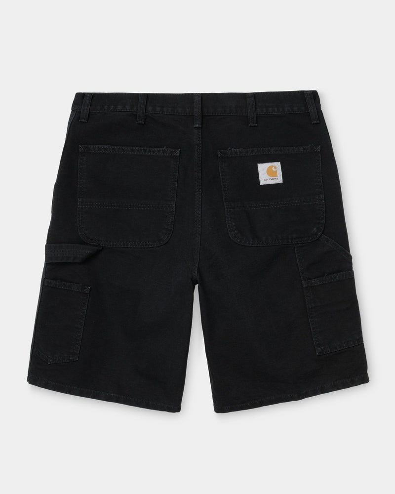 Single Knee Short | Black (aged canvas)