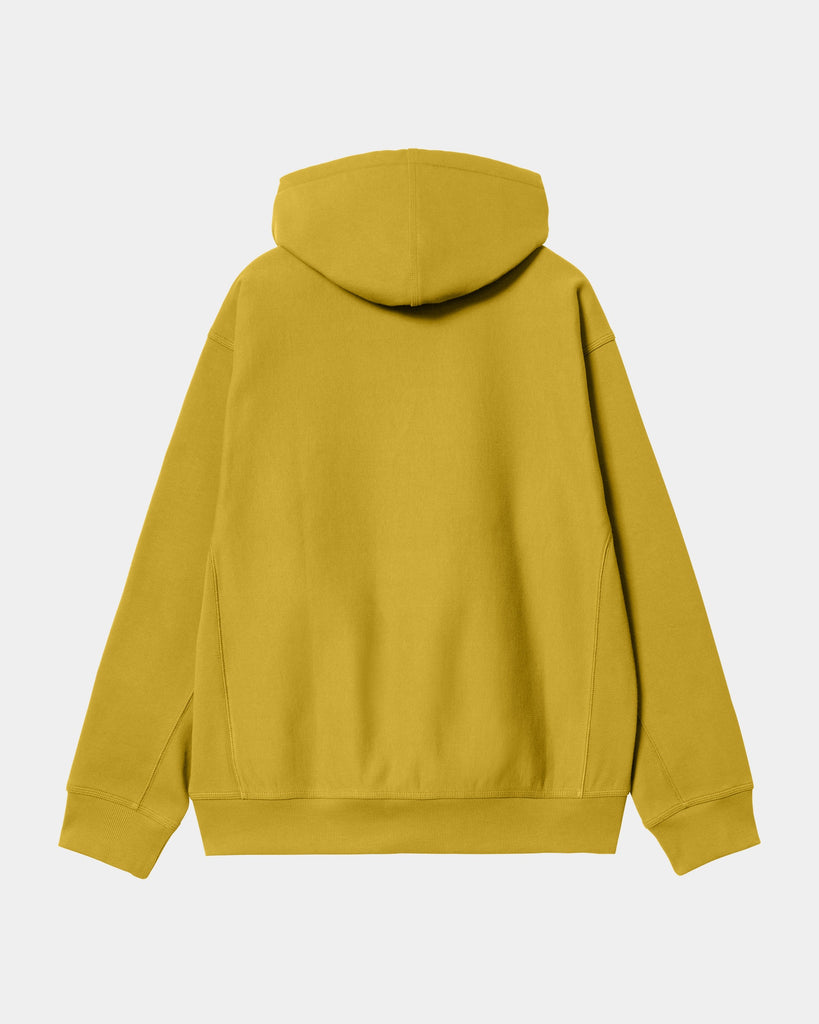 Carhartt WIP Hooded American Script Sweatshirt | Golden Olive – Page ...