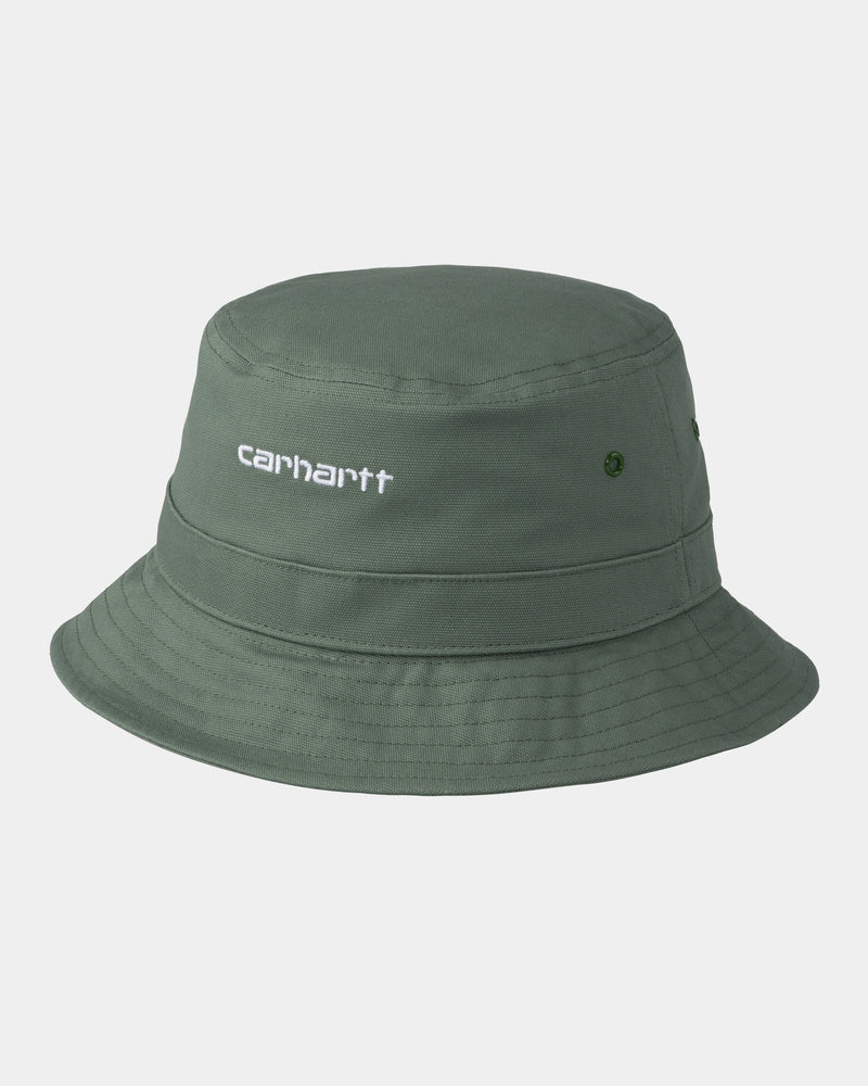 Carhartt WIP Script Bucket Hat | Park / White