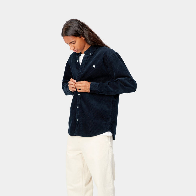 CARHARTT WIP Madison Button-Down Collar Logo-Embroidered Cotton-Corduroy  Shirt for Men